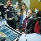 Das AustauschRadio-Team im M94.5-Studio