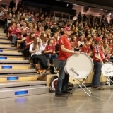 Die Fans von Generali Haching in der Max-Schmeling Halle.