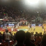 Der Audi Dome beim Spiel des FC Bayern gegen Partizan Belgrad