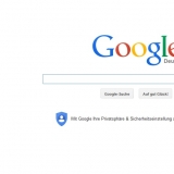 Die Google-Startseite mit der neuen 