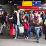 Erschöpft, aber glücklich - Ankunft am Hauptbahnhof