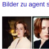 Agent Scully hat eine Banane in der Nase