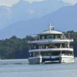 Ein Schiff auf dem Starnberger See