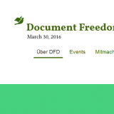 Die Website des Document Freedom Days