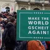 Protest am Siegestor